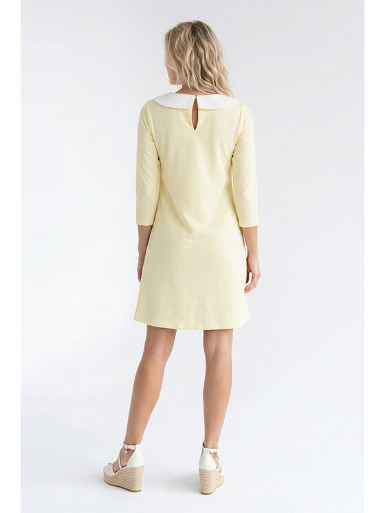 FIGL FIGL Každodenné šaty M1340 Žltá Loose Fit