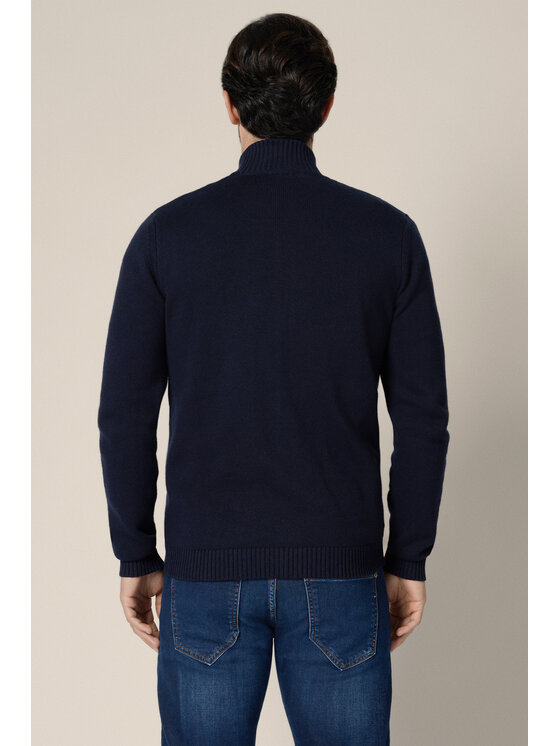 Lancerto Lancerto Kardigan Algar SW073225000031 Granatowy Regular Fit