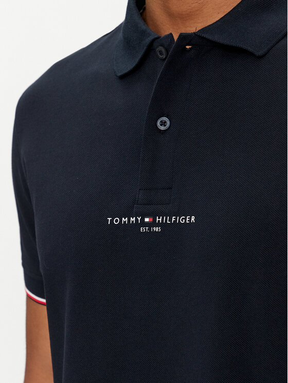 Tommy Hilfiger Tommy Hilfiger Polo Logo MW0MW34841 Tamnoplava Regular Fit