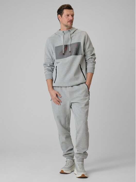 4F 4F Μπλούζα 4FRSS26TSWSM2975-27M Γκρι Regular Fit