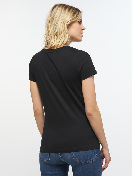 Mustang Mustang T-Shirt Alina 1013222 Czarny Regular Fit