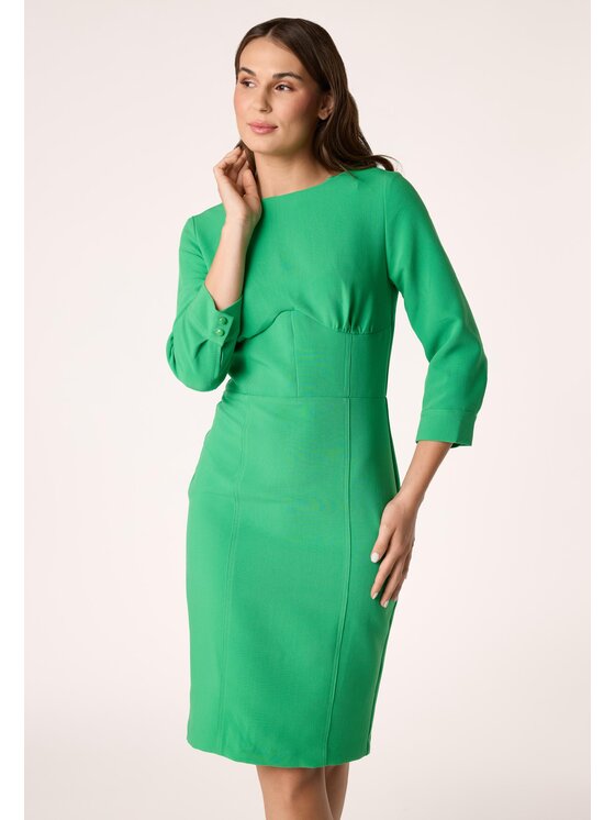 QUIOSQUE QUIOSQUE Každodenné šaty QUIOSQUE 4SC005903 Zelená Regular Fit