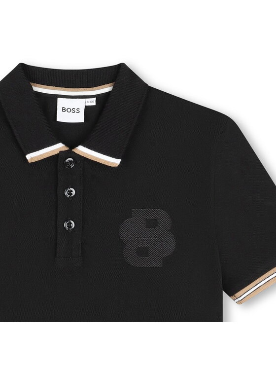 BOSS Boss Polo J51170/09B Czarny Regular Fit