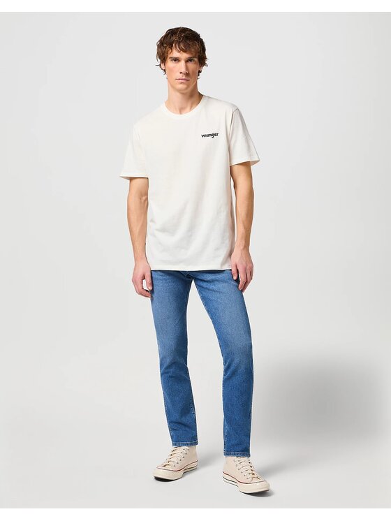Wrangler Wrangler Jeansy BRYSON SMOKE SEA Niebieski Skinny Fit