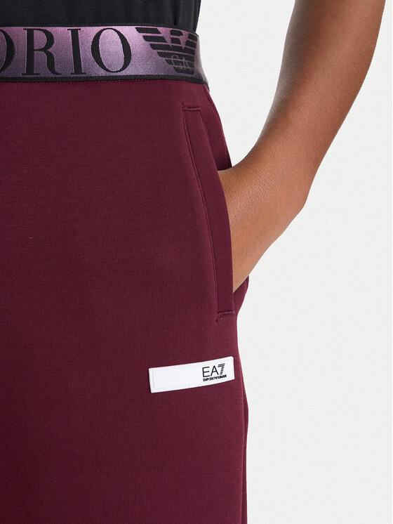 EA7 Emporio Armani EA7 Emporio Armani Spodnie dresowe 7W000678 AF13151 M5064 Bordowy Regular Fit