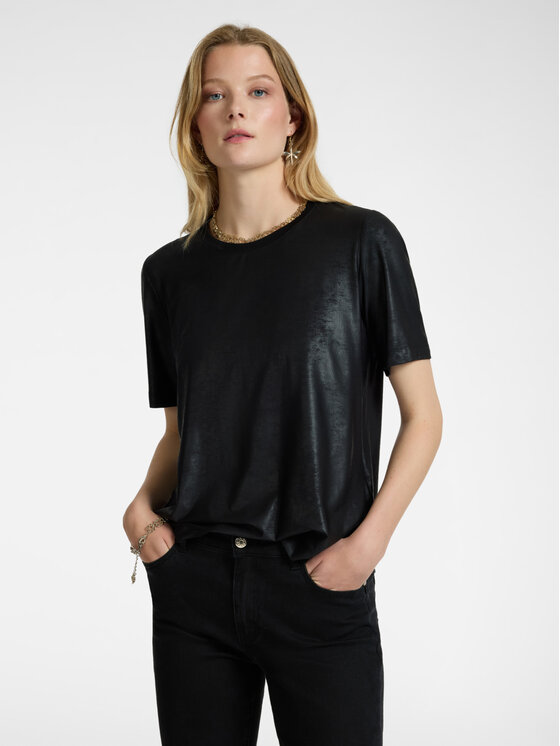 Elena Mirò Elena Mirò T-shirt G252Z000376N033 Nero Regular Fit