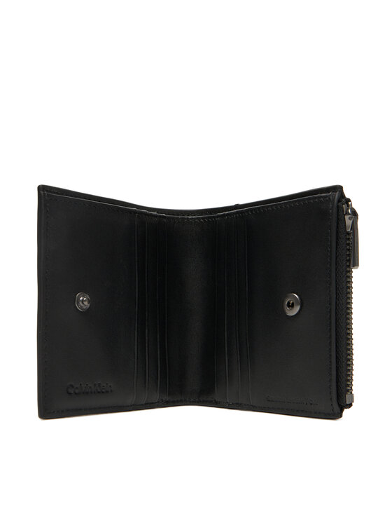 Calvin Klein Calvin Klein Didelė Vyriška Piniginė Sculpted Impression Compact Zip LV04G1074G Juoda