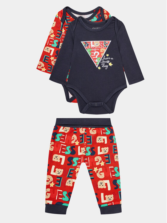 Guess Set 2 perechi body și pantaloni P3BG00 KBEG0 Colorat Regular Fit