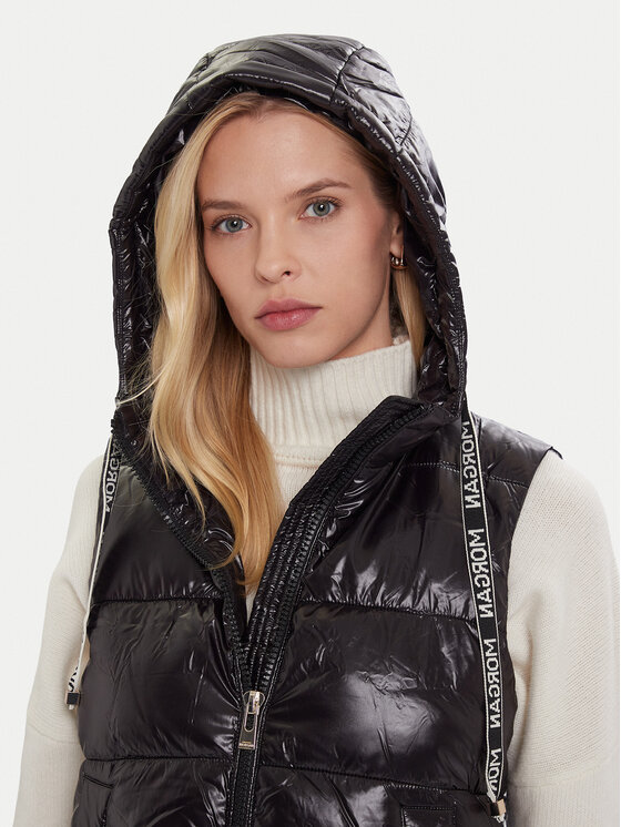 Morgan Morgan Vestă 252-GMODON Negru Regular Fit