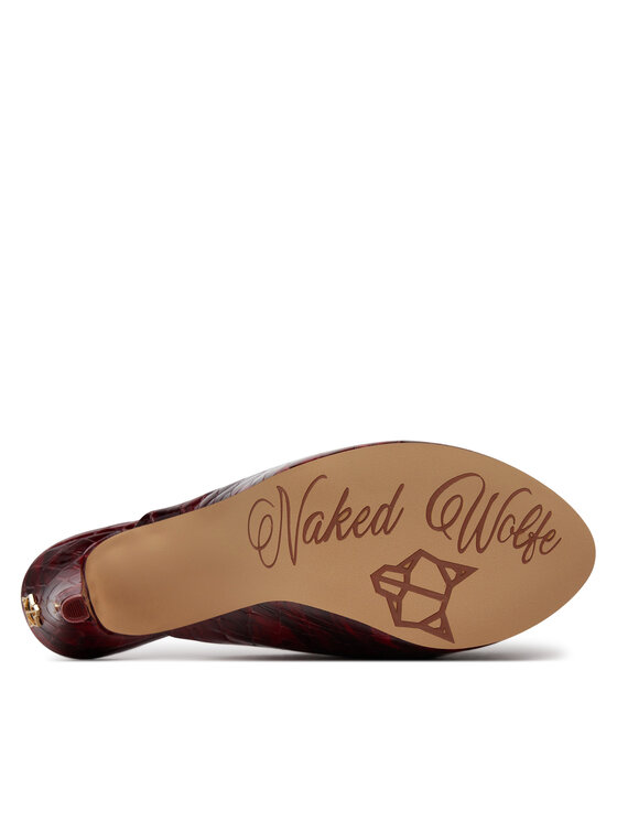 Naked Wolfe Naked Wolfe Šľapky Fab Bordová