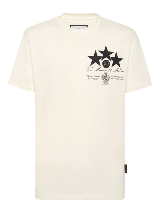 PHILIPP PLEIN PHILIPP PLEIN T-Shirt 27107 Biały Regular Fit