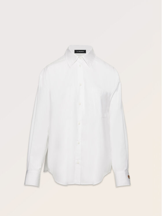 La Mania La Mania Blusa LORA Bianco Classic Fit