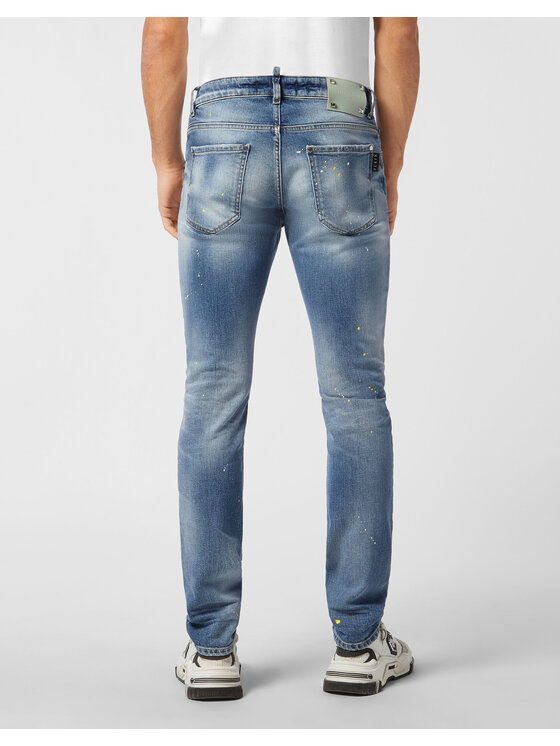 PHILIPP PLEIN PHILIPP PLEIN Jeansy 26867 Niebieski Straight Leg