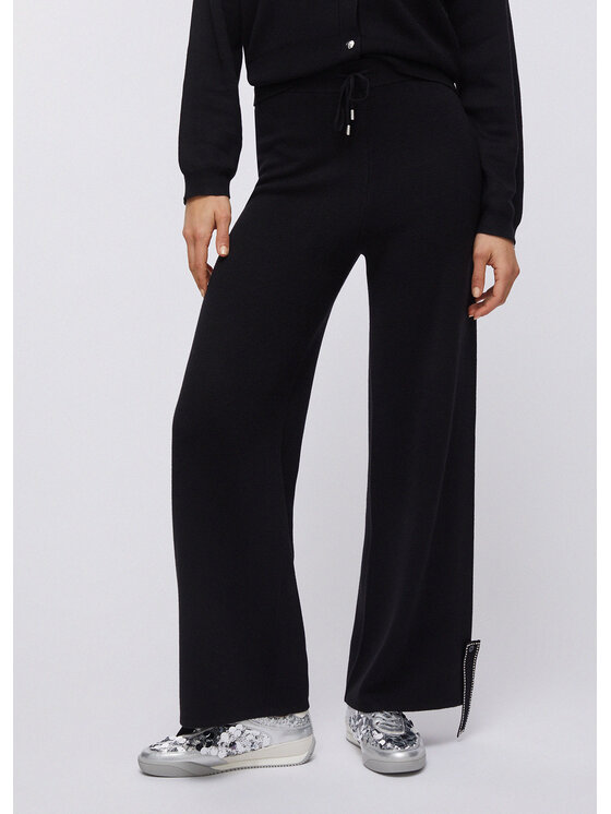 Liu Jo Liu Jo Spodnie materiałowe TA6047MS59L22222 Czarny Regular Fit