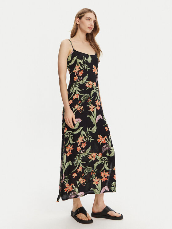 Roxy Roxy Лятна рокля ERJWD03885 Черен