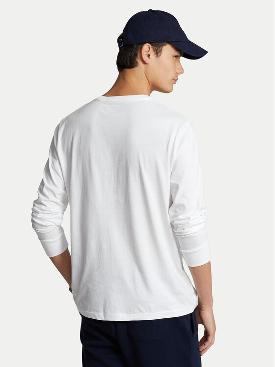 Polo Ralph Lauren Polo Ralph Lauren Pikkade varrukatega T-särk Classics 710671468004 Valge Custom Slim Fit
