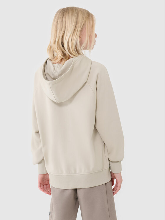 4F 4F Bluza BASIC+ Kremowy Oversize