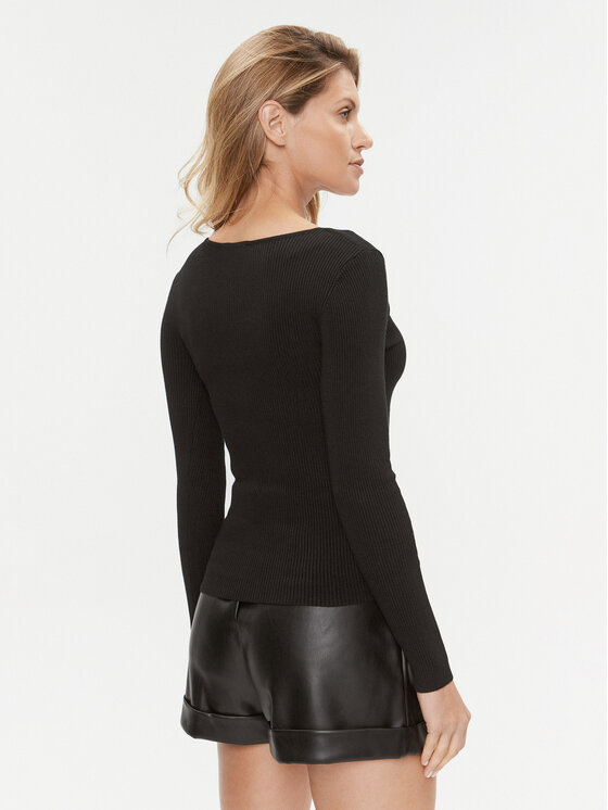 Morgan Morgan Πουλόβερ 232-MBANZA Μαύρο Slim Fit