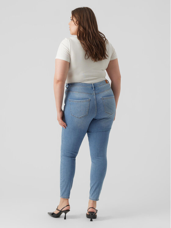 Vero Moda Curve Vero Moda Curve Traperice Phia 10285113 Plava Slim Fit