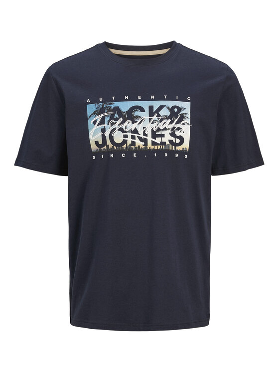Jack&Jones Jack&Jones Тишърт Colton 12268438 Тъмносин Standard Fit
