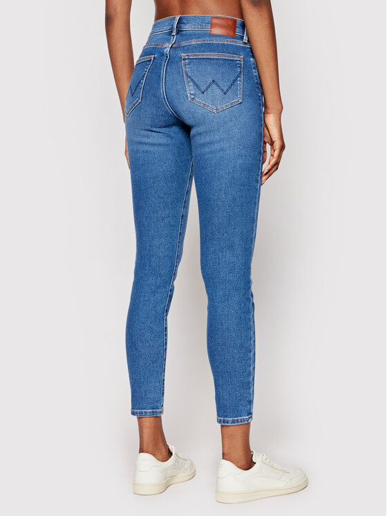 Wrangler Wrangler Jeansy W27H4734R 112141265 Granatowy Skinny Fit