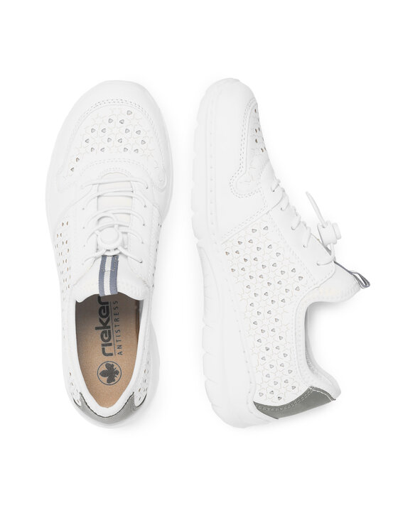 Rieker Rieker Sneakersy L3288-80 Biela