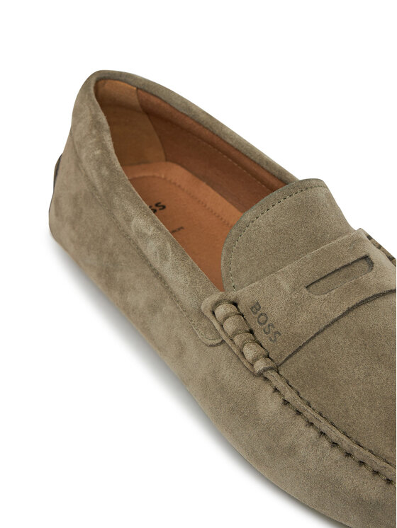 BOSS BOSS Mokasyny Noel_Mocc_sdpeb 50541750 Khaki
