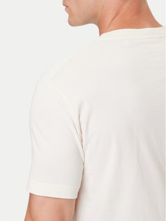 Gant Gant T-krekls 2003341 Écru Regular Fit
