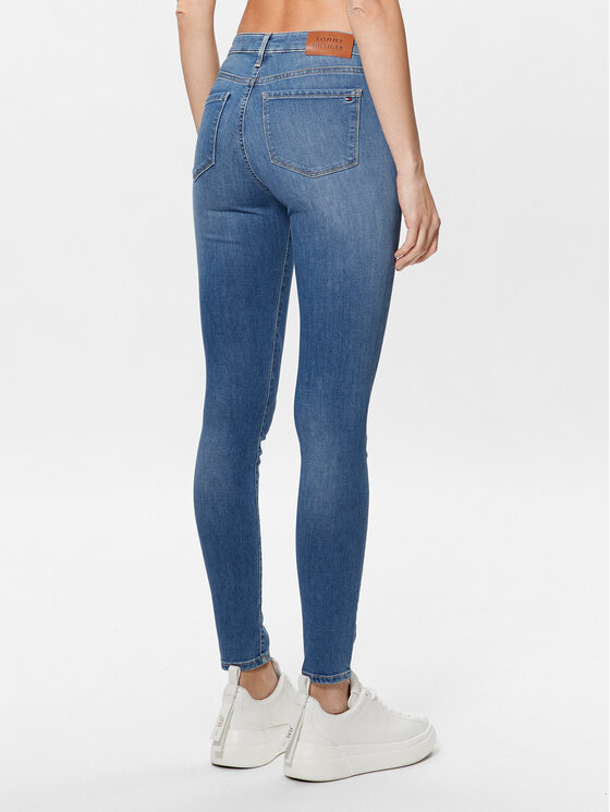 Tommy Hilfiger Tommy Hilfiger Džínsy Flex Como WW0WW34297 Modrá Skinny Fit