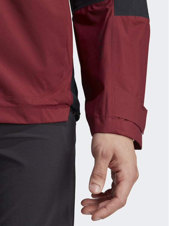 adidas adidas Kurtka outdoor Terrex Xploric RAIN.RDY Hiking IB4266 Bordowy Regular Fit