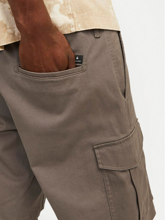 Jack&Jones Jack&Jones Medžiaginiai šortai Jpstjoe 12182555 Pilka Regular Fit