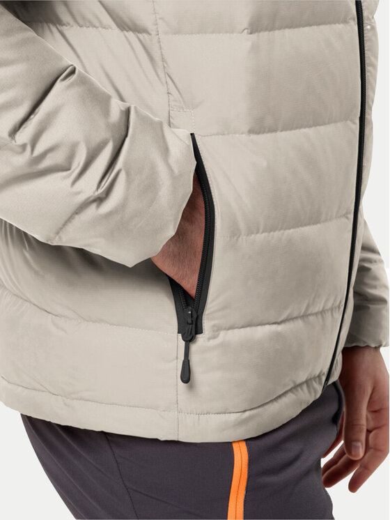 Jack Wolfskin Jack Wolfskin Vatovaná bunda Ather Down 1207671 Sivá Regular Fit