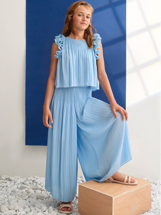 Abel & Lula Abel & Lula Komplet bluza in hlače 5285 Svetlo modra Regular Fit