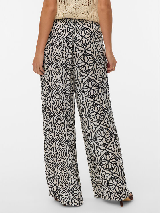 Vero Moda Vero Moda Spodnie materiałowe Menny 10282478 Beżowy Wide Leg