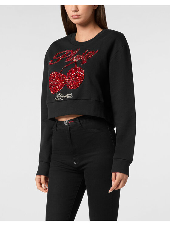 PHILIPP PLEIN PHILIPP PLEIN Bluza 27659 Czarny Regular Fit