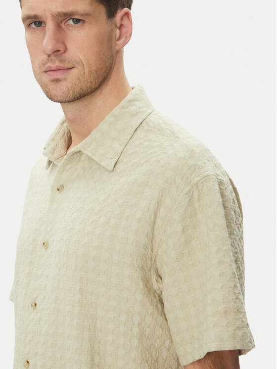 Jack & Jones Jack & Jones Koszula Dobby 12277184 Zielony Relaxed Fit