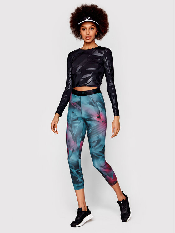 4F 4F Legginsy H4L22-SPDF014 Kolorowy Slim Fit