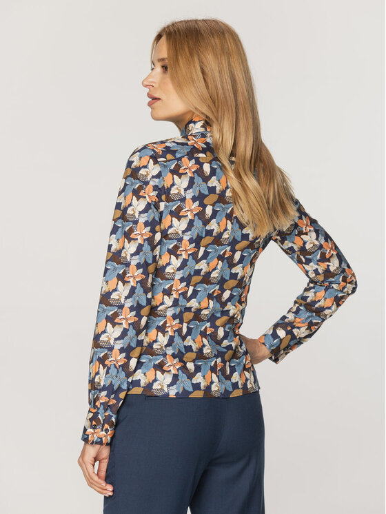 Willsoor Willsoor Koszula 61335 Granatowy Regular Fit