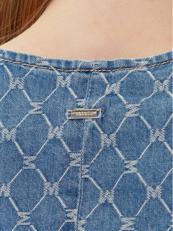 Morgan Morgan Telovnik 252-COSHEL Modra Slim Fit