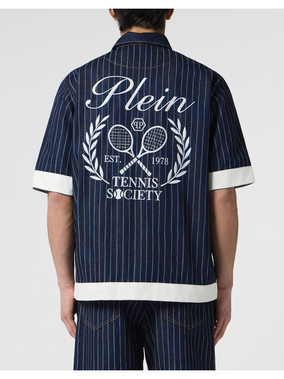 PHILIPP PLEIN PHILIPP PLEIN Koszula 30719 Granatowy Regular Fit