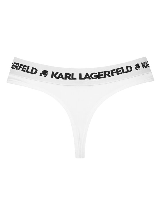 KARL LAGERFELD KARL LAGERFELD Stringové nohavičky A1W47008 Biela