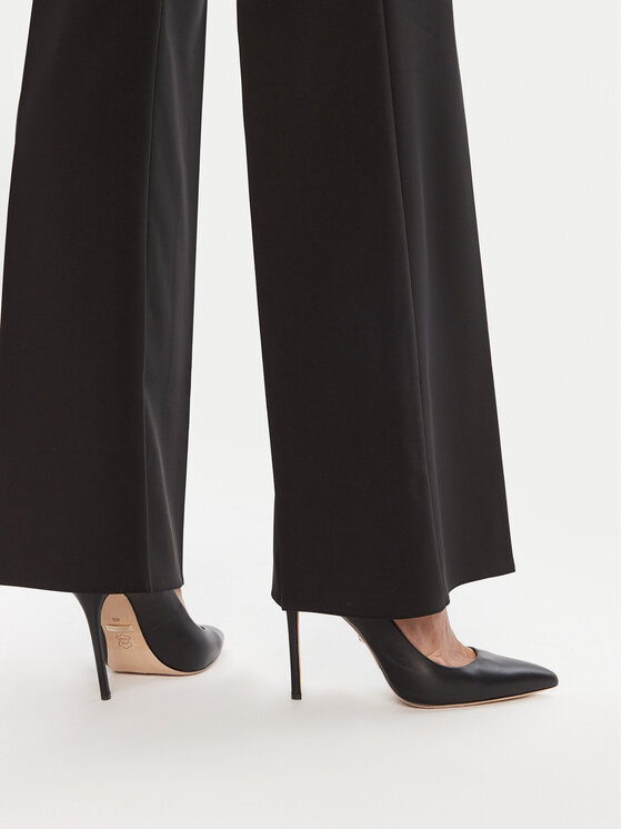 Rinascimento Rinascimento Spodnie palazzo CFC0125425003 Czarny Wide Leg