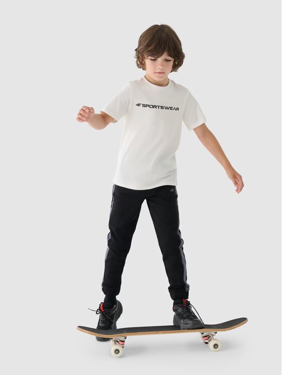 4F 4F T-Shirt 4FJWAW24TTSHM1552-10S Biały Regular Fit