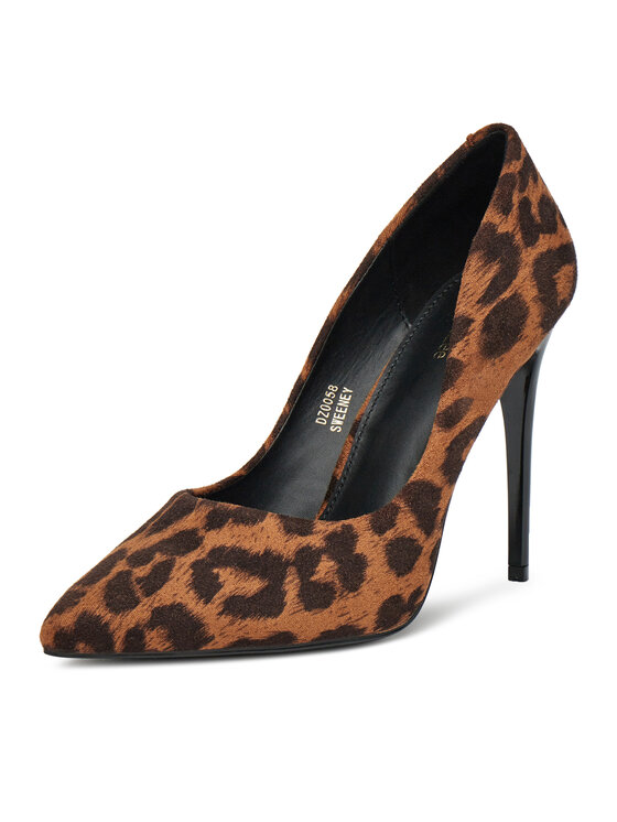 DeeZee DeeZee Pantofi cu toc subțire DZ0058 Maro