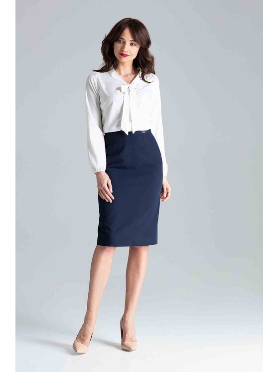 Lenitif Lenitif Blusa L030 Bianco Regular Fit