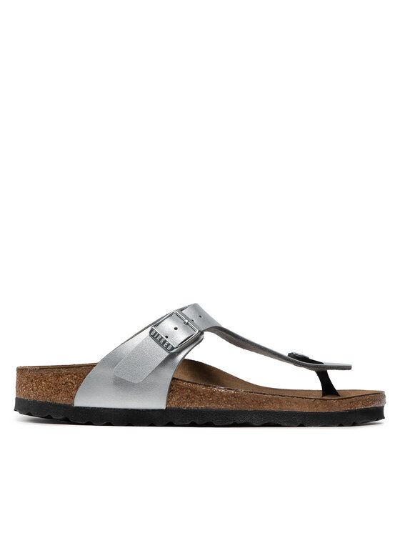 Birkenstock Japanke Gizeh Bs 0043853 Srebrna