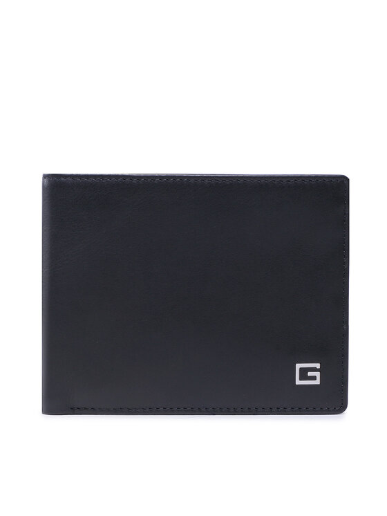 Guess Голям мъжки портфейл Zurigo Slg SMZURO LEA27 Черен