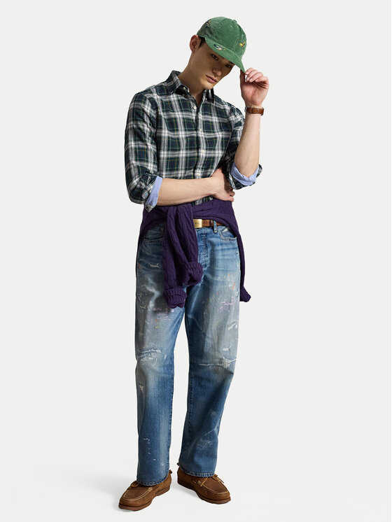 Polo Ralph Lauren Polo Ralph Lauren Сорочка 710B30158001 Темно-зелений Custom Fit