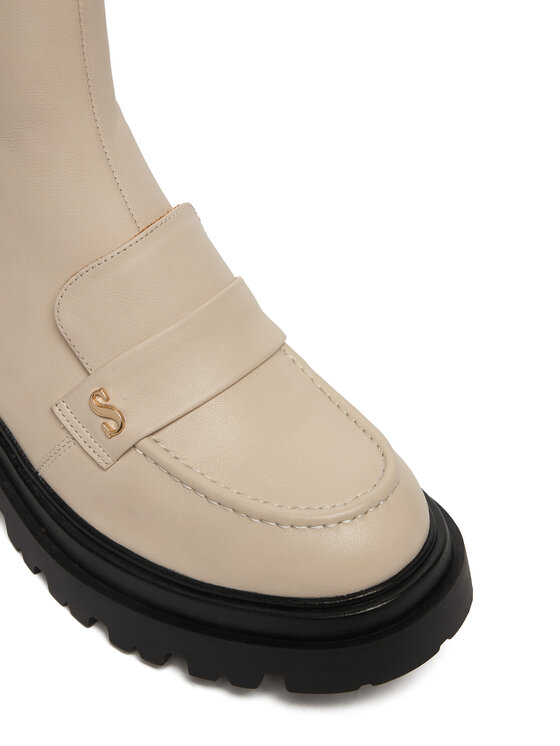 Simple Simple Botine SL-26-02-000038 Écru