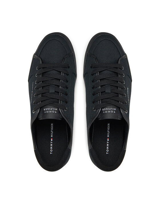 Tommy Hilfiger Tommy Hilfiger Tenisky Core Corporate Vulc Canvas FM0FM05398 Čierna